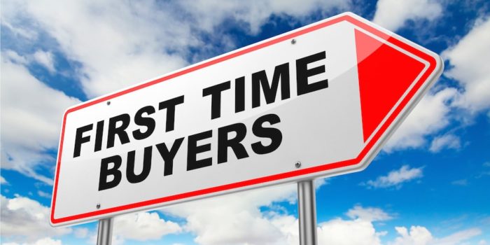 First Time Buyers on Red Road Sign